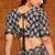 Women's Black Crepe Embroidery and Printed  Semi Stiched Lehenga Choli With Dupatta