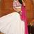 Women's Off White Crepe Traditional Kutchi Embroidery with Mirror Work Semi Stiched Lehenga Choli With Dupatta