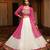 Women's White Georgette Embroidery and Printed  Semi Stiched Lehenga Choli With Dupatta