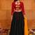 Women's Black Crepe Traditional Kutchi Embroidery with Mirror Work Semi Stiched Lehenga Choli With Dupatta