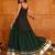 Women's Green Georgette Traditional Kutchi Embroidery with Mirror Work Semi Stiched Lehenga Choli With Dupatta