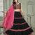 Women's Black Georgette Traditional Kutchi Embroidery with Mirror Work Semi Stiched Lehenga Choli With Dupatta