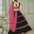 Women's Black Georgette Traditional Kutchi Embroidery with Mirror Work Semi Stiched Lehenga Choli With Dupatta