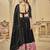 Women's Black Georgette Traditional Kutchi Embroidery with Mirror Work Semi Stiched Lehenga Choli With Dupatta