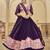 Women's Purple Georgette Traditional Kutchi Embroidery with Mirror Work Semi Stiched Lehenga Choli With Dupatta