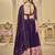 Women's Purple Georgette Traditional Kutchi Embroidery with Mirror Work Semi Stiched Lehenga Choli With Dupatta