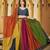 Women's Multi Colour Rangoli Silk Traditional Kutchi Embroidery with Mirror Work Semi Stiched Lehenga Choli With Dupatta