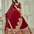 Women's Dark Maroon Georgette Traditional Kutchi Embroidery with Mirror Work Semi Stiched Lehenga Choli With Dupatta