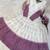 Lavendar  and white gradient anarkali gown with gold floral motifs