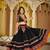 Women's Black Georgette Traditional Kutchi Embroidery with Mirror Work Semi Stiched Lehenga Choli With Dupatta
