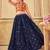 Women's Black Georgette Traditional Kutchi Embroidery with Mirror Work Semi Stiched Lehenga Choli With Dupatta