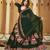 Women's Green Georgette Traditional Kutchi Embroidery with Mirror Work Semi Stiched Lehenga Choli With Dupatta