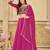 Women's Pink Georgette Embroidery and Printed  Semi Stiched Lehenga Choli With Dupatta