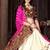 Women's Off White Georgette Traditional Kutchi Embroidery with Mirror Work Semi Stiched Lehenga Choli With Dupatta