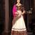 Women's Black Georgette Traditional Kutchi Embroidery with Mirror Work Semi Stiched Lehenga Choli With Dupatta