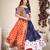 Women's Blue Cotton silk,woven silk Traditional Kutchi Embroidery