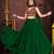 Women's Light Green French Crape Traditional Kutchi Embroidery with Mirror Work Semi Stiched Lehenga Choli With Dupatta