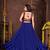 Women's Blue French Crape Traditional Kutchi Embroidery with Mirror Work Semi Stiched Lehenga Choli With Dupatta