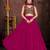 Women's Pink French Crape Traditional Kutchi Embroidery with Mirror Work Semi Stiched Lehenga Choli With Dupatta