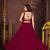 Women's Maroon French Crape Traditional Kutchi Embroidery with Mirror Work Semi Stiched Lehenga Choli With Dupatta