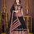 Women's Black Georgette Traditional Kutchi Embroidery with Mirror Work Semi Stiched Lehenga Choli With Dupatta