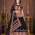 Women's Black Georgette Traditional Kutchi Embroidery with Mirror Work Semi Stiched Lehenga Choli With Dupatta