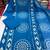 Women's Blue Printed Kurta Pant Dupatta Set