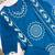 Women's Blue Printed Kurta Pant Dupatta Set