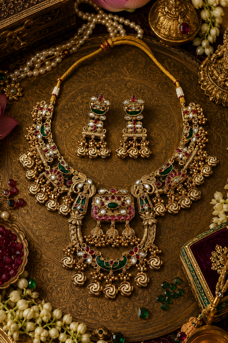 Rajagopura Grandeur Temple Necklace