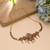 Maroon & green color choker temple necklace