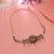 Maroon & green color choker temple necklace