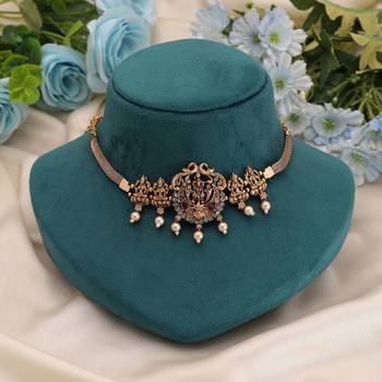 Rani color choker temple necklace 2