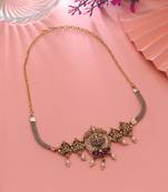 Rani color choker temple necklace