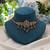 Maroon & green color choker temple necklace