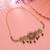 Maroon & green color choker temple necklace