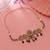 Maroon & green color choker temple necklace