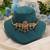 Maroon & green color choker temple necklace