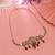 Maroon & green color choker temple necklace