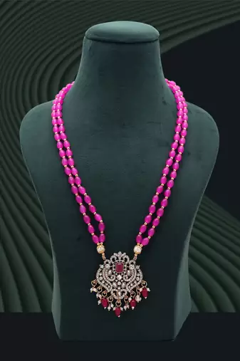 Rani color stone necklace