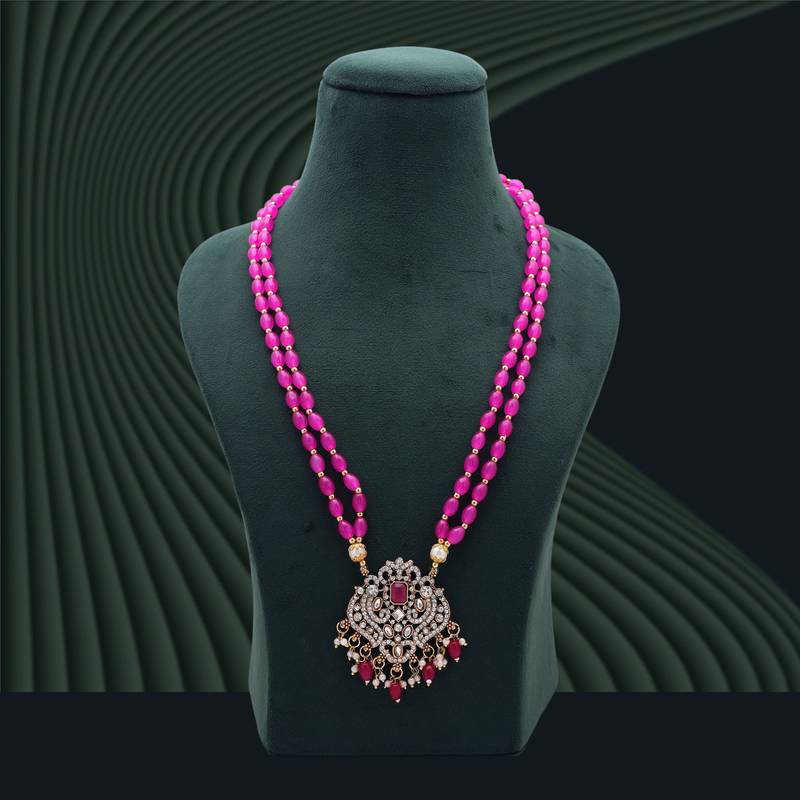 Rani color stone necklace