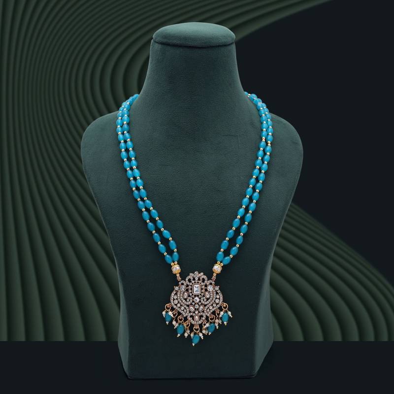 Rama green color stone necklace