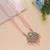 Light pink color stone necklace