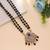 Black color stone necklace