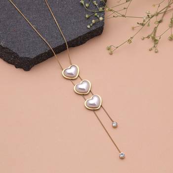 White color anti tarnish necklace 1