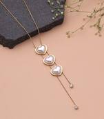 White color anti tarnish necklace