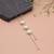 White color anti tarnish necklace