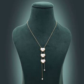 White color anti tarnish necklace 2