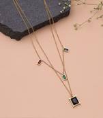 Multi color anti tarnish necklace