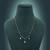 White color anti tarnish necklace