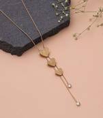 Gold color anti tarnish necklace